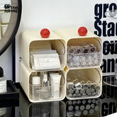 CREATIVE COSMETICS STORAGE BOX – MULTI-COMPARTMENT DRAWER ORGANIZER FOR DESKTOP